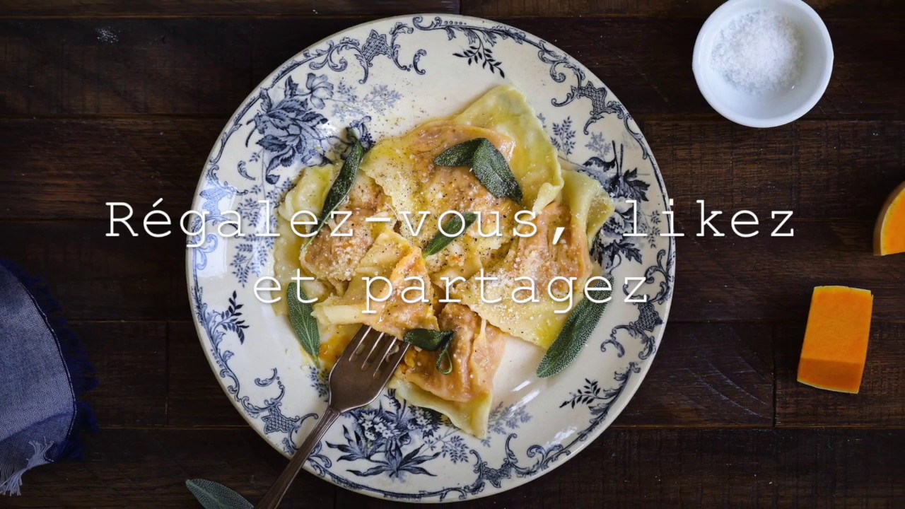 Ravioli de courge au beurre de sauge