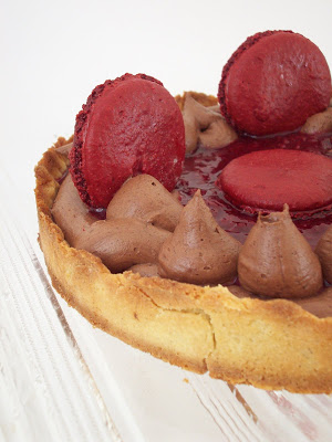 tarte griottes chocolat