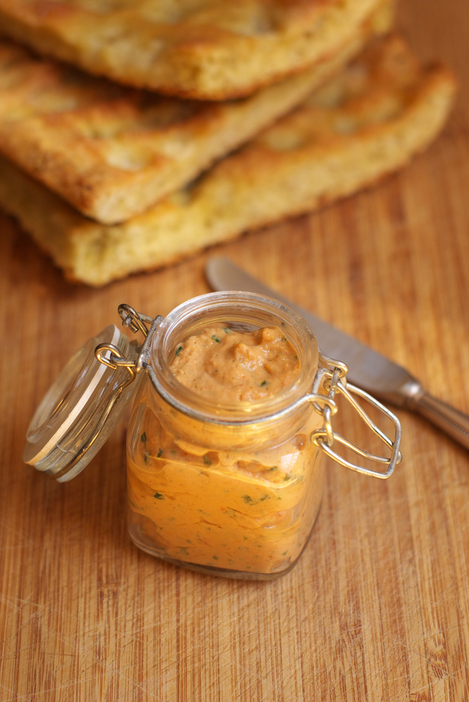 Crème de poivrons et ricotta - Un déjeuner de soleil