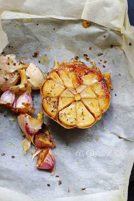 Ail rose en papillote- Aglio al cartoccio