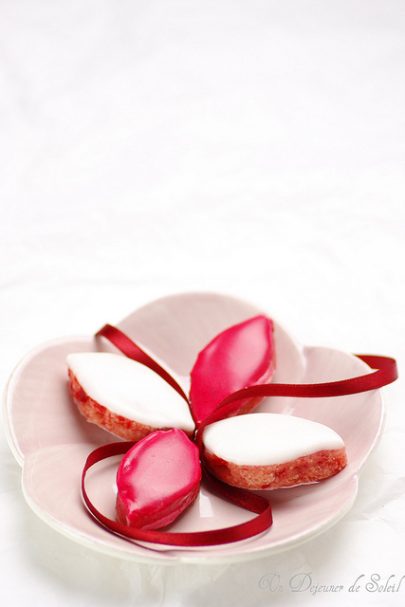 Calissons aux cerises et fleur d’oranger