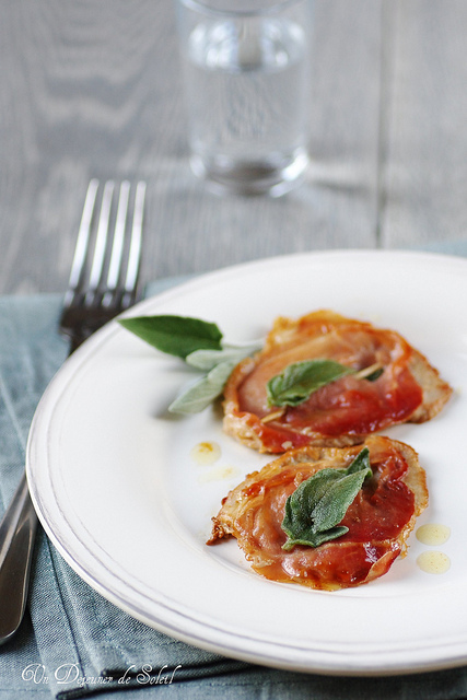 Saltimbocca alla romana: escalopes de veau au jambon (Trattoria)