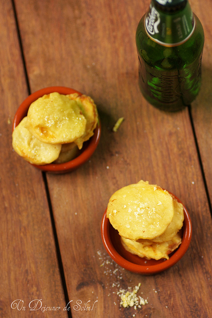 Tempura de patate douce (sans oeufs et sans gluten)