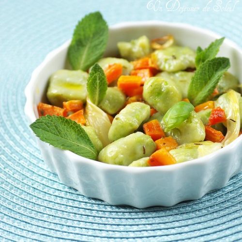 Gnocchi verts petits pois recette