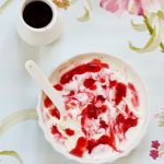 variegato glace mascarpone coulis fraise