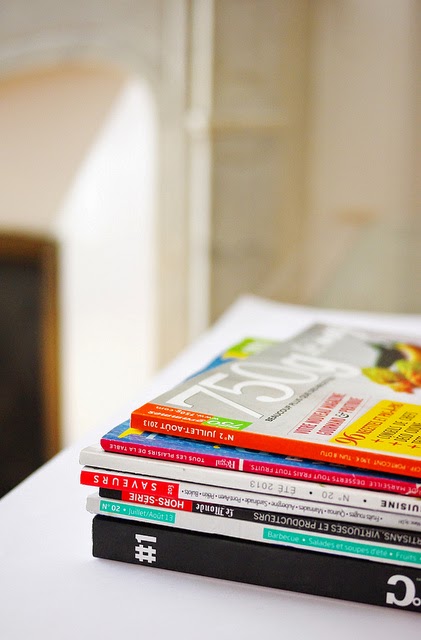 Magazines de cuisine : Regal, Saveurs, 750g Le mag, 180°C, A table, Jamie...