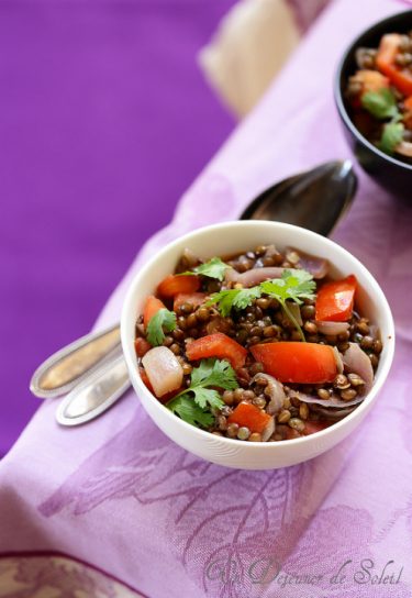 salade marocaine lentilles