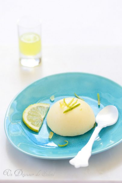 Semifreddo al limone (parfait au citron et limoncello)
