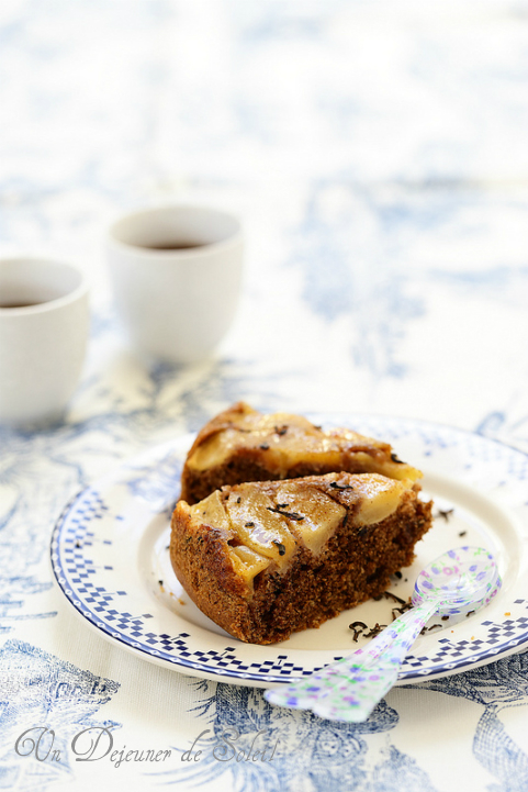 gateau renverse pommes noix cannelle