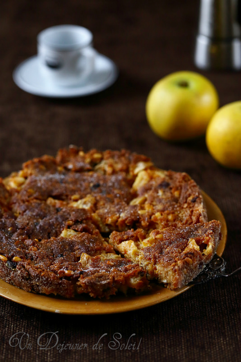 torta putana gateau italien pommes polenta fruits secs