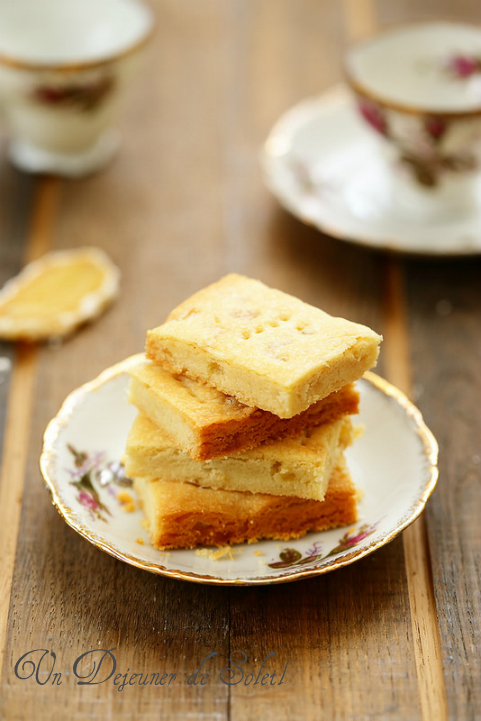 Biscuits shortbreads au gingembre (ginger)