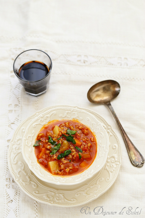 Soupe à l'épeautre comme en Toscane (zuppa di farro)