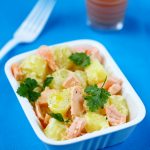 salade pommes de terre saumon moutarde