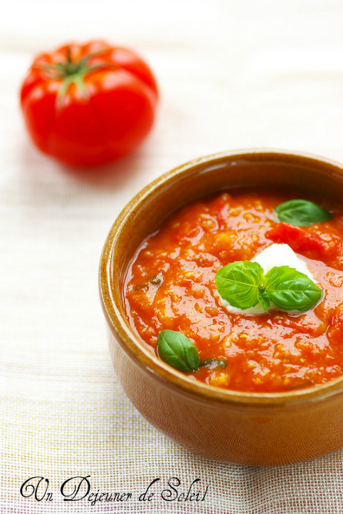 Pappa al pomodoro (soupe toscane de tomates et pain) - Un déjeuner