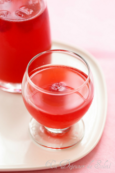 Limonade aux framboises