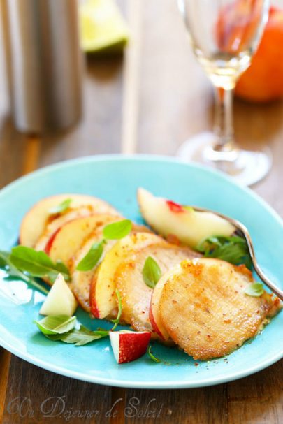 Rôti de porc aux pêches ou aux nectarines