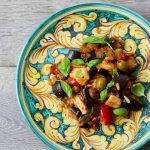 poulet caponata sicilienne salade