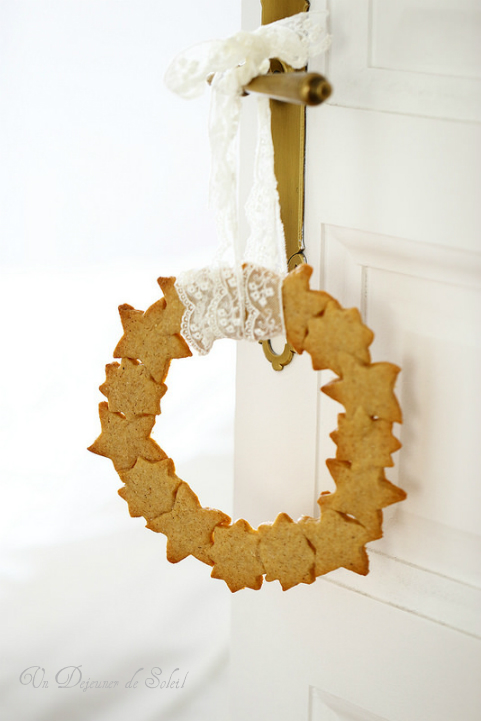 couronne noel biscuits speculoos