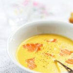 soupe veloute butternut coco saumon