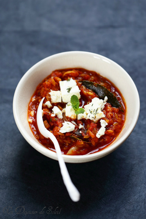 risotto epeautre tomate feta