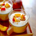 mousse legere peches ricotta