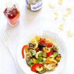 salade pâtes italienne legumes rotis