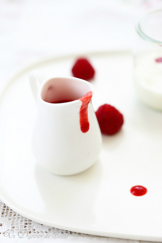 Recette de coulis de framboises