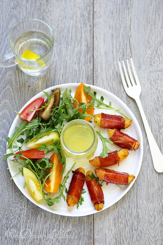 salade pommes de terre roties speck