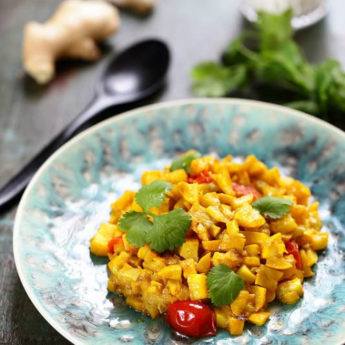 Salade de spaghettis de courgettes crues à l'asiatiques - Recette vegan