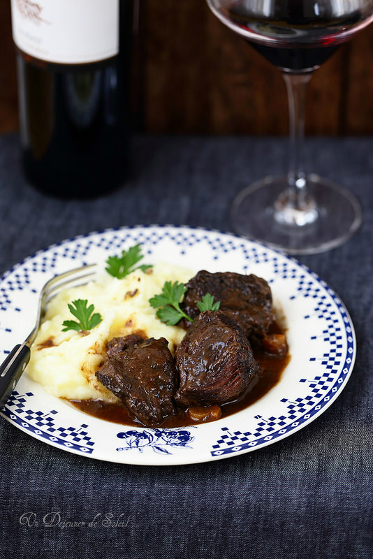 Joue De Boeuf Braisée Au Vin Rouge Un Déjeuner De Soleil