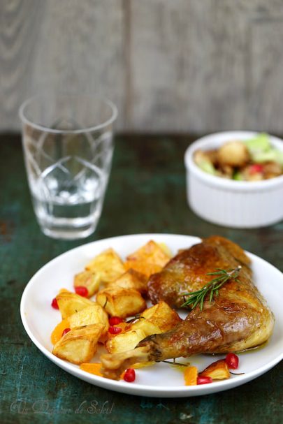 Pintade en cocotte aux clémentines