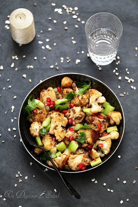 Salade De Chou Fleur Roti Inspiree De Ottolenghi Un Dejeuner De Soleil