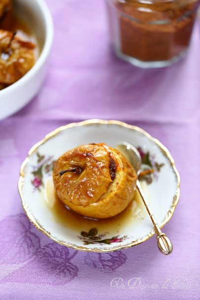 Pommes au four au pain d’épices et à l’orange