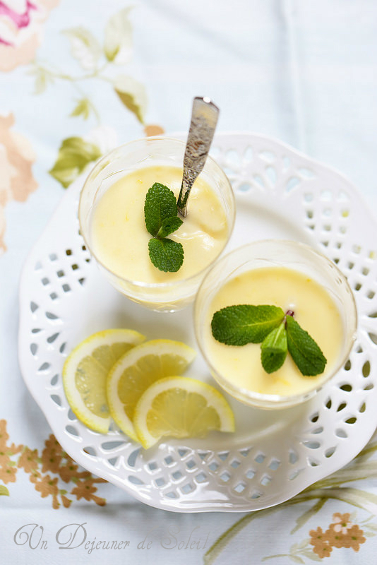 Crème au citron express (lemon posset)