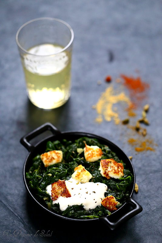 palak paneer epinards saute indienne