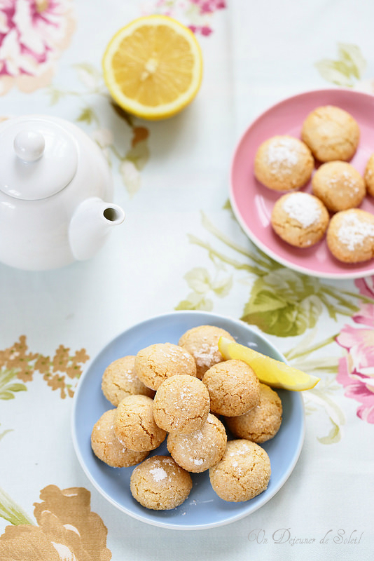 Amaretti moelleux ai citron