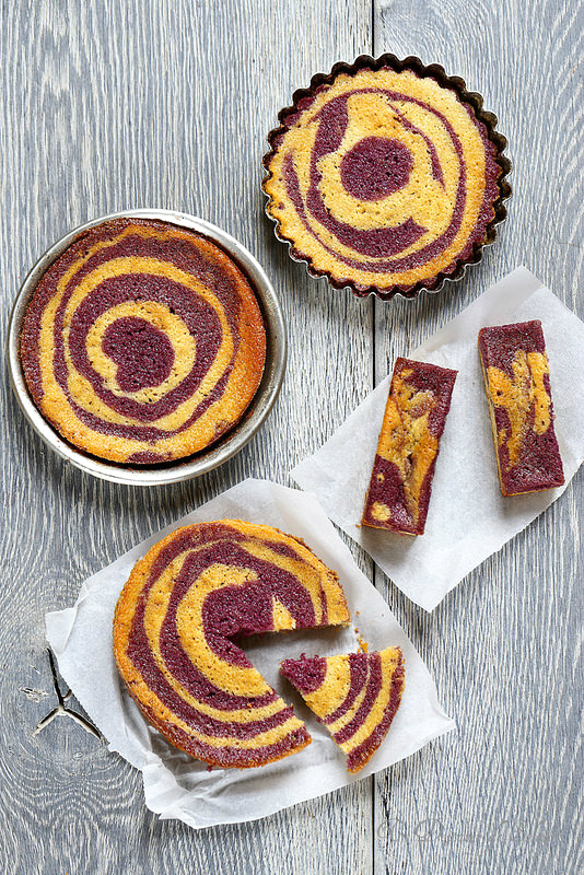 gateau zebre citron fruits rouges