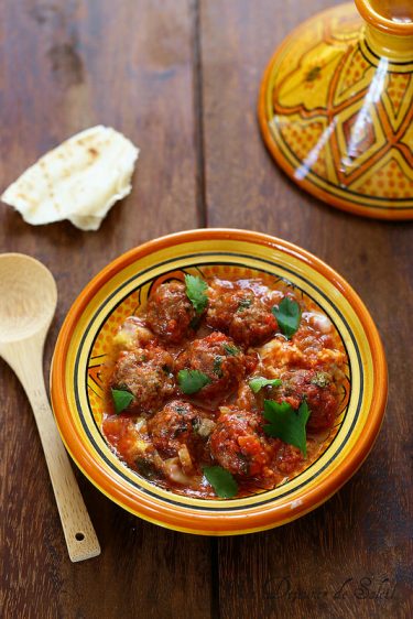 tajine de boulettes aux oeufs