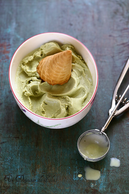 glace pistache sans sorbetière sans oeufs