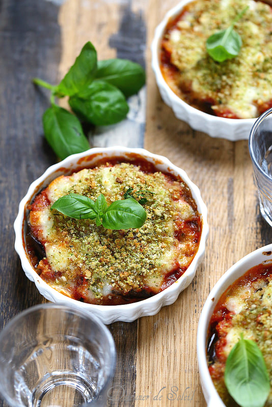 parmigiana aubergines legere recette