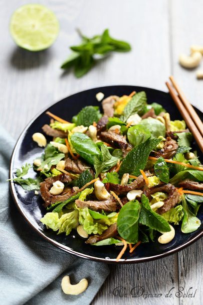 Salade de boeuf à la thaïe