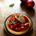 gateau peches ricotta