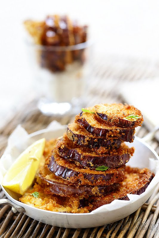 Quarante recettes avec les aubergines (aubergines panées)