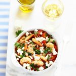 crevettes saganaki tomate feta recette grecque