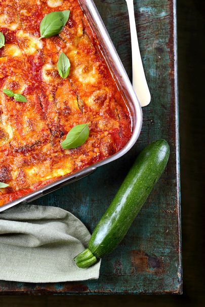 Parmigiana de courgettes (végétarien)