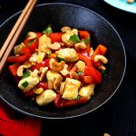 poulet poivrons cajou recette thaie