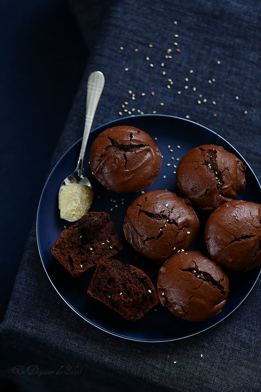 gateau fondant chocolat sesame