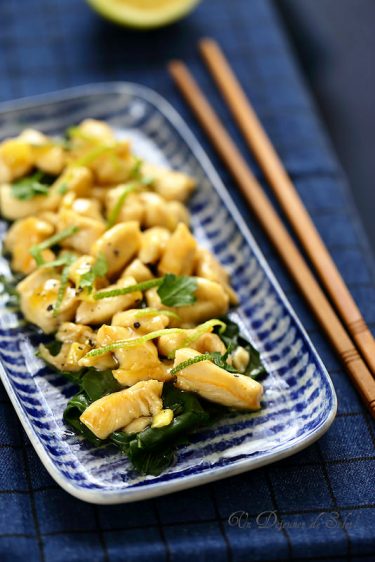 pouley saute citron gingembre