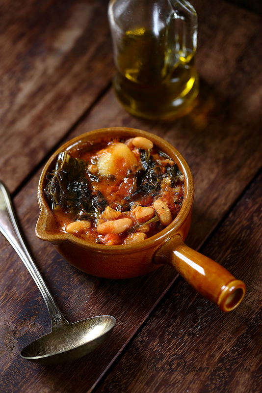 Ribollita soupe toscane chou haricots