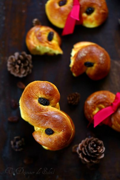 Brioches suédoises au safran (Lussekatter)